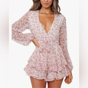BRAND NEW! Floral Ruffle Romper